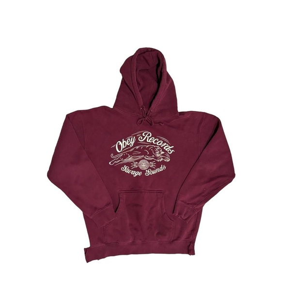 Obey Other - Obey Men's Burgundy Hoodie